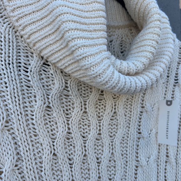 Anthropology Pilcro Cable Knit Turtleneck Sweater NWT Size Small - Picture 7 of 10